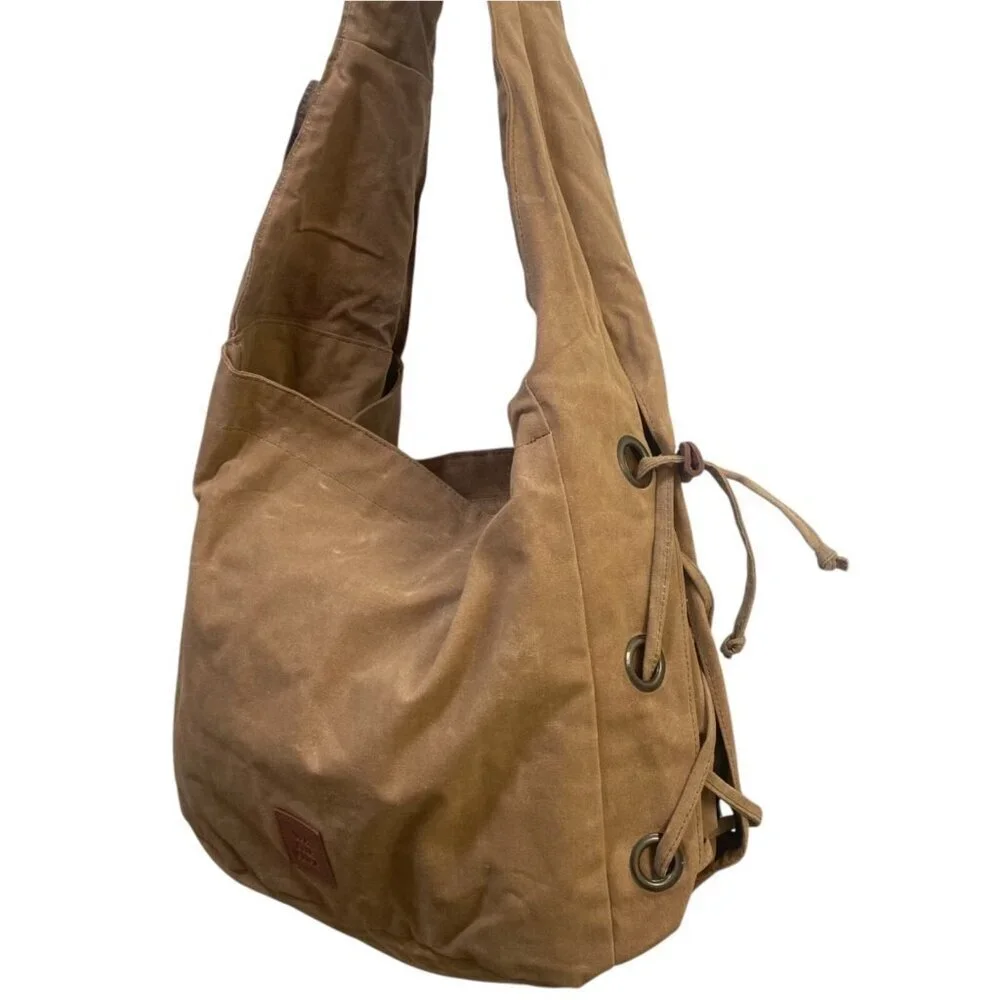 NEW Urban Outfitters WTF Maverick Tote Bag in Tawny Tan